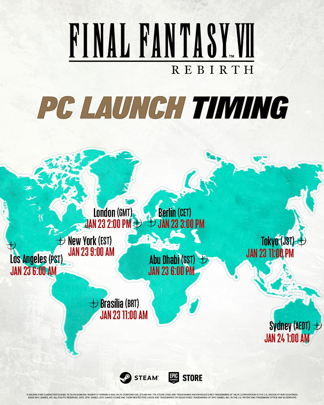 《最終幻想7：重生》PC版全球解鎖時間曝光