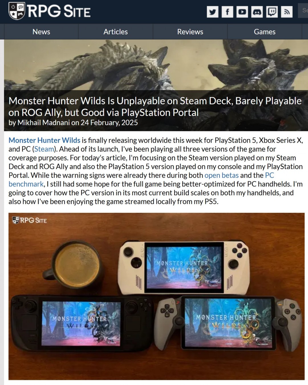 《怪物獵人：荒野》在Steam Deck上無法運行