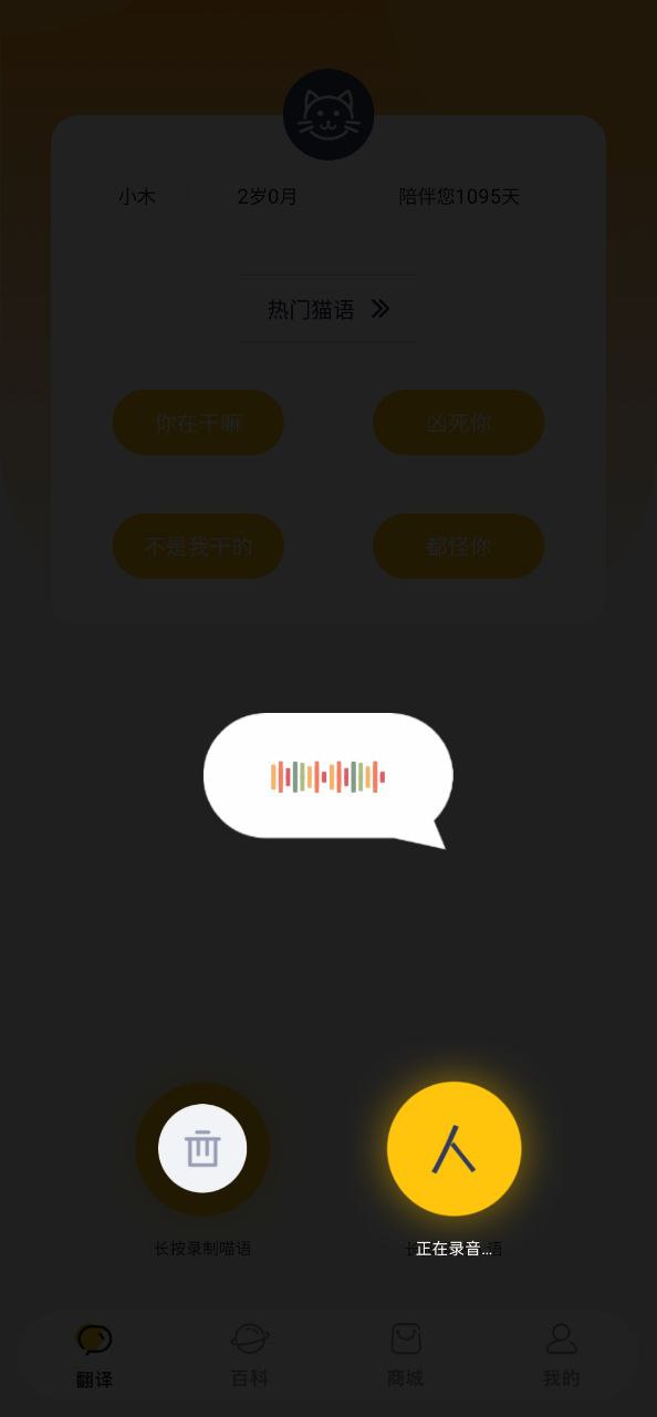 貓語交流翻譯器怎么用