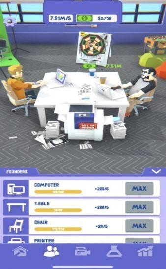 閑置公司辦公室Startup Office Idle