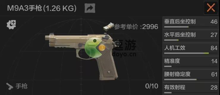 暗區突圍M9A3手槍怎么獲得