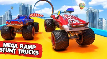 怪物卡車汽車特技(Monster Truck Stunt)